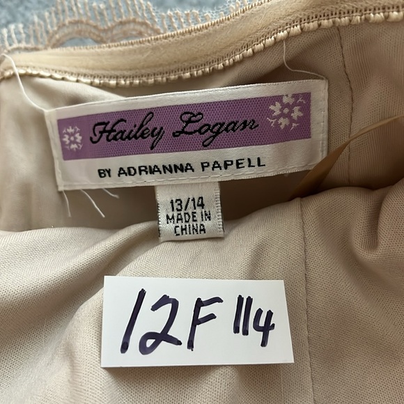 Hoco Hailey Logan Adrianna Papell Mini Dress Size 13 14 Fairy Coquette Formal - Picture 3 of 12